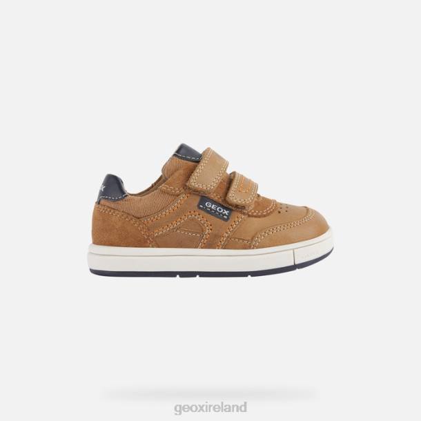 Geox 0ZTB2007 Caramel/Navy Trottola Toddler