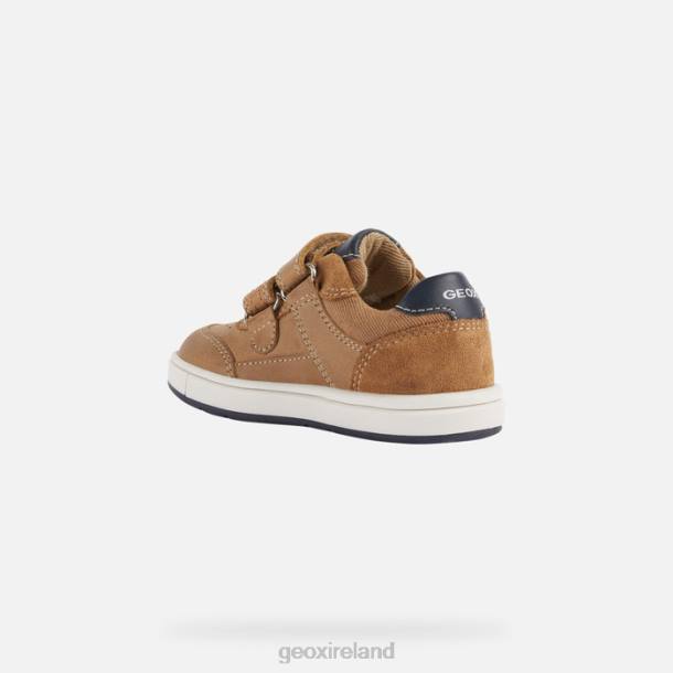 Geox 0ZTB2007 Caramel/Navy Trottola Toddler