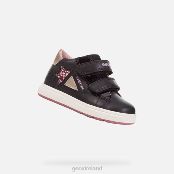 Geox 0ZTB1504 Black/Dk Pink Biglia Baby