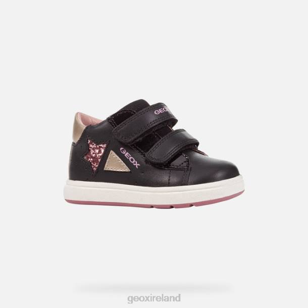 Geox 0ZTB1504 Black/Dk Pink Biglia Baby