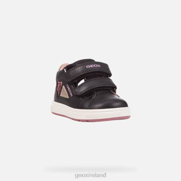 Geox 0ZTB1504 Black/Dk Pink Biglia Baby