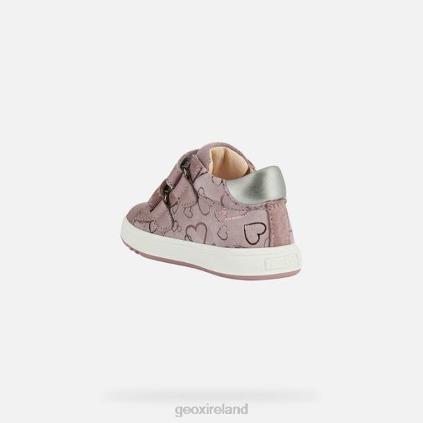 Geox 0ZTB1510 Dark Rose/Silver Biglia Baby Girl