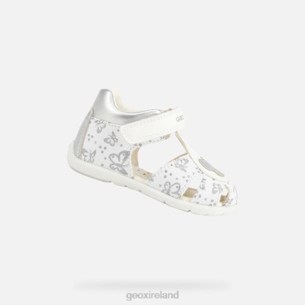 Geox 0ZTB1516 White/Silver Elthan Baby Girl