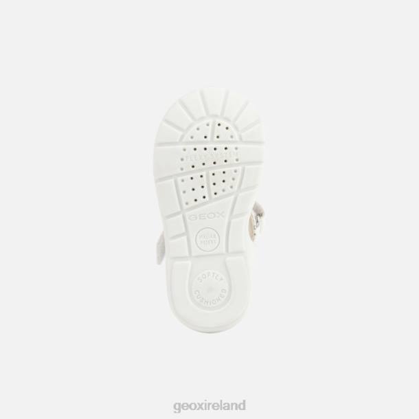 Geox 0ZTB1516 White/Silver Elthan Baby Girl