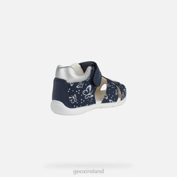 Geox 0ZTB1517 Navy/Silver Elthan Baby Girl