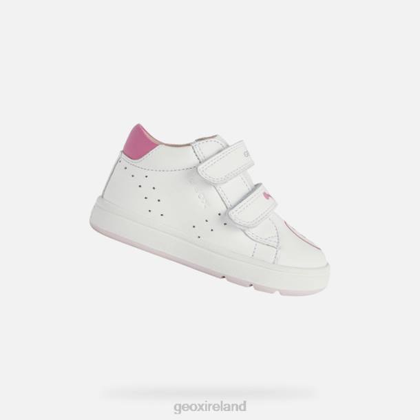 Geox 0ZTB1524 White/Fuchsia Biglia Baby