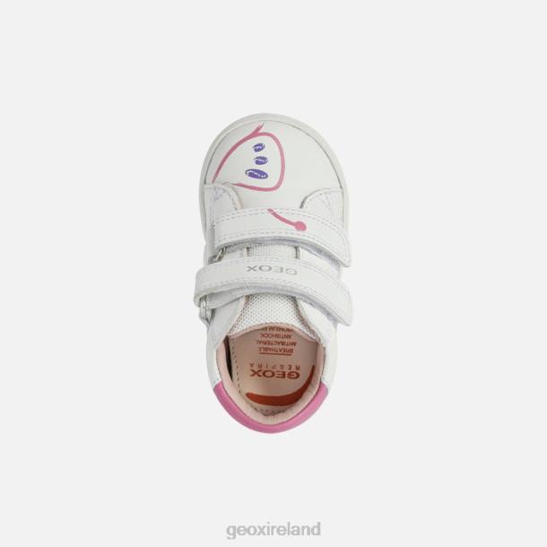 Geox 0ZTB1524 White/Fuchsia Biglia Baby