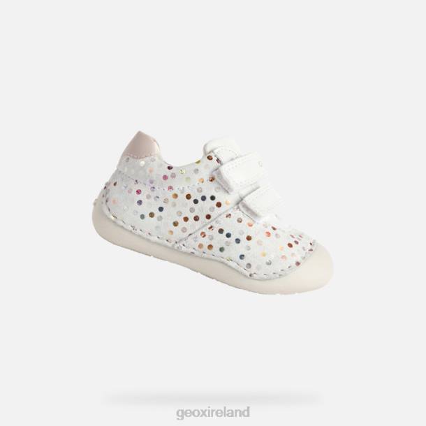 Geox 0ZTB1613 White/Light Rose Tutim Toddler