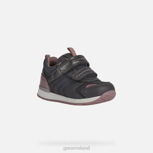 Geox 0ZTB1614 Dark Grey/Pink Rishon Baby Girl