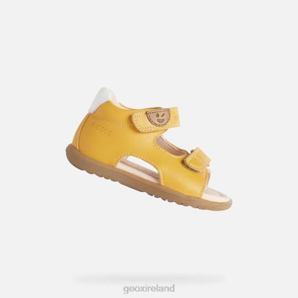 Geox 0ZTB1616 Ochre Yellow Sandal Macchia Baby