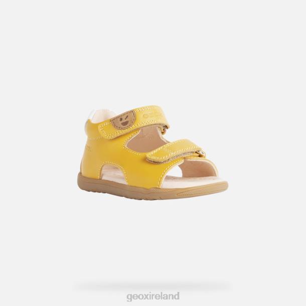 Geox 0ZTB1616 Ochre Yellow Sandal Macchia Baby
