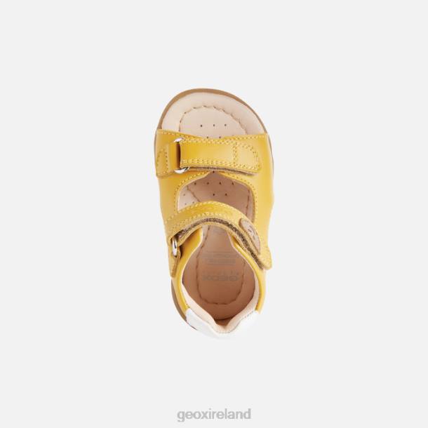 Geox 0ZTB1616 Ochre Yellow Sandal Macchia Baby