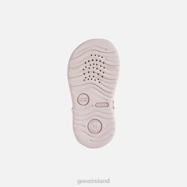 Geox 0ZTB1624 White/Rose Sandal Macchia Baby Girl