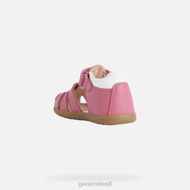 Geox 0ZTB1625 Fuchsia/White Sandal Macchia Baby Girl