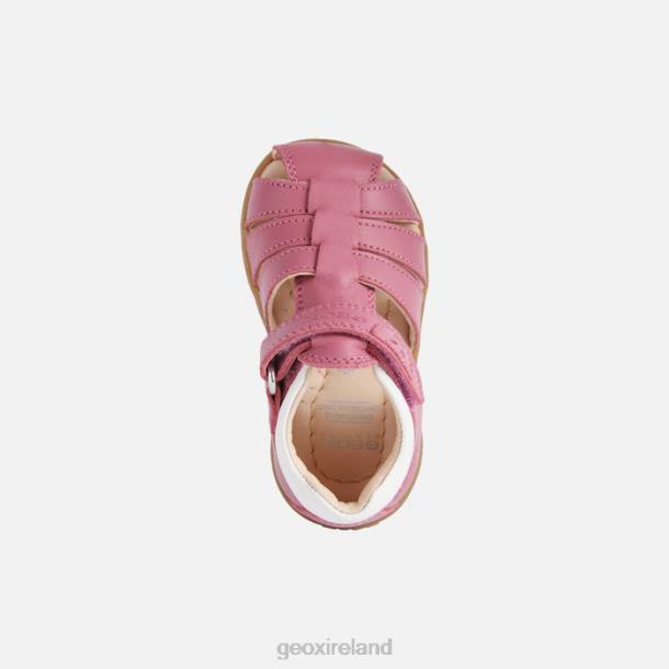Geox 0ZTB1625 Fuchsia/White Sandal Macchia Baby Girl