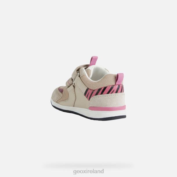 Geox 0ZTB1642 Beige/Fuchsia Rishon Baby Girl