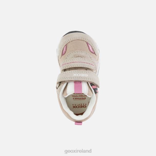 Geox 0ZTB1642 Beige/Fuchsia Rishon Baby Girl