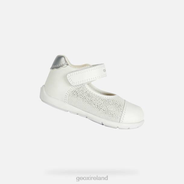 Geox 0ZTB2023 White/Silver Kaytan Baby Girl