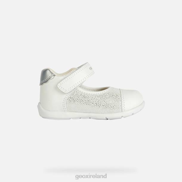 Geox 0ZTB2023 White/Silver Kaytan Baby Girl