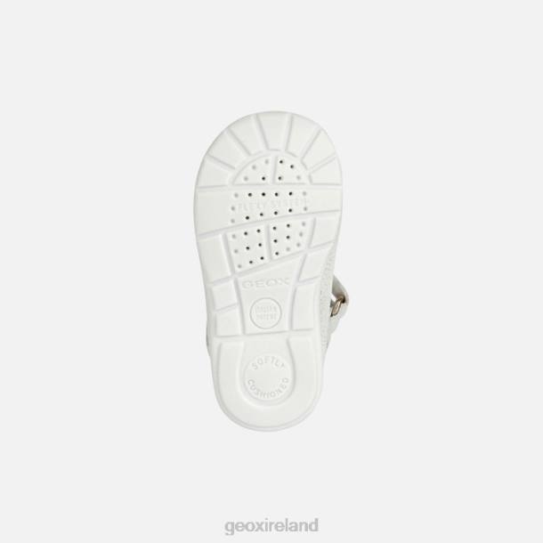 Geox 0ZTB2023 White/Silver Kaytan Baby Girl