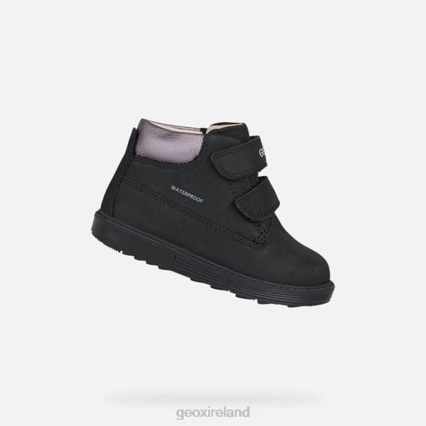 Geox 0ZTB1423 Black/Dk Pink Hynde Baby