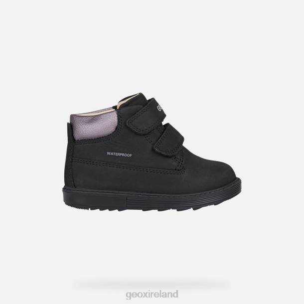 Geox 0ZTB1423 Black/Dk Pink Hynde Baby