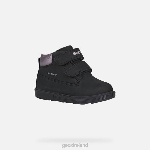 Geox 0ZTB1423 Black/Dk Pink Hynde Baby