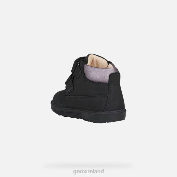 Geox 0ZTB1423 Black/Dk Pink Hynde Baby