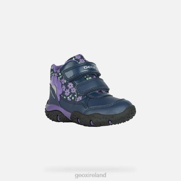 Geox 0ZTB1481 Navy/Purple Baltic Abx Toddler