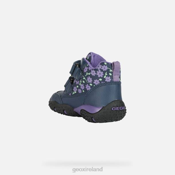 Geox 0ZTB1481 Navy/Purple Baltic Abx Toddler