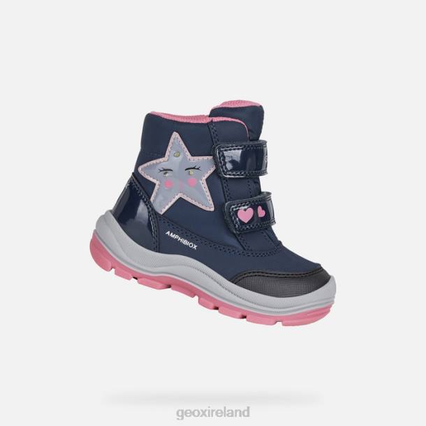 Geox 0ZTB1494 Navy/Fuchsia Flanfil Abx Toddler
