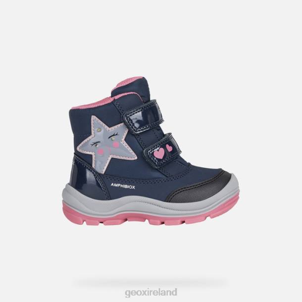 Geox 0ZTB1494 Navy/Fuchsia Flanfil Abx Toddler