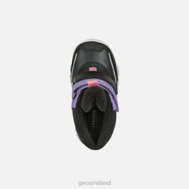 Geox 0ZTB1563 Black/Violet Flanfil Abx Toddler
