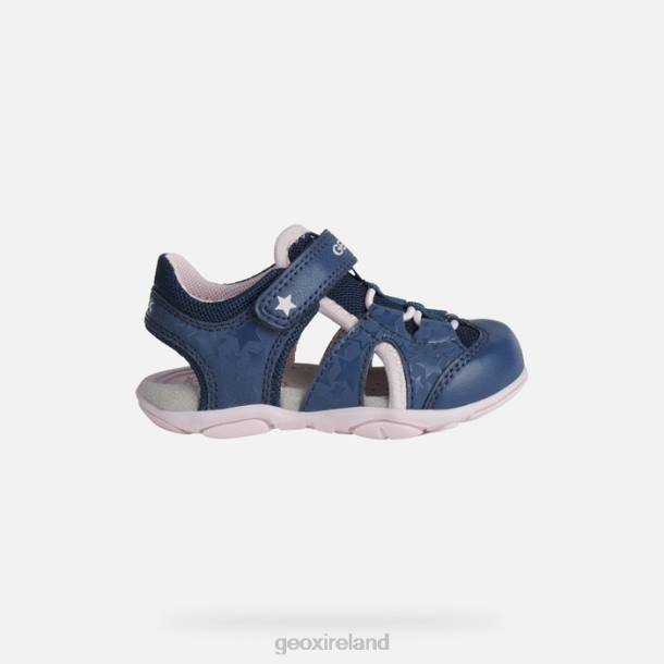 Geox 0ZTB1514 Lt Navy/Pink Sandal Agasim Toddler