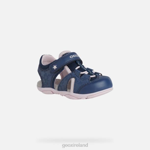 Geox 0ZTB1514 Lt Navy/Pink Sandal Agasim Toddler