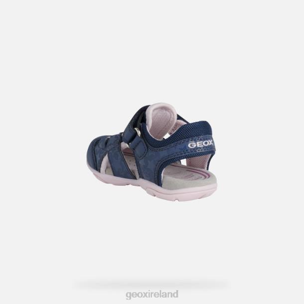 Geox 0ZTB1514 Lt Navy/Pink Sandal Agasim Toddler