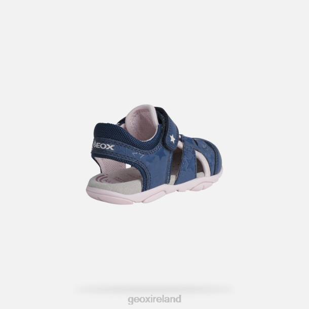 Geox 0ZTB1514 Lt Navy/Pink Sandal Agasim Toddler