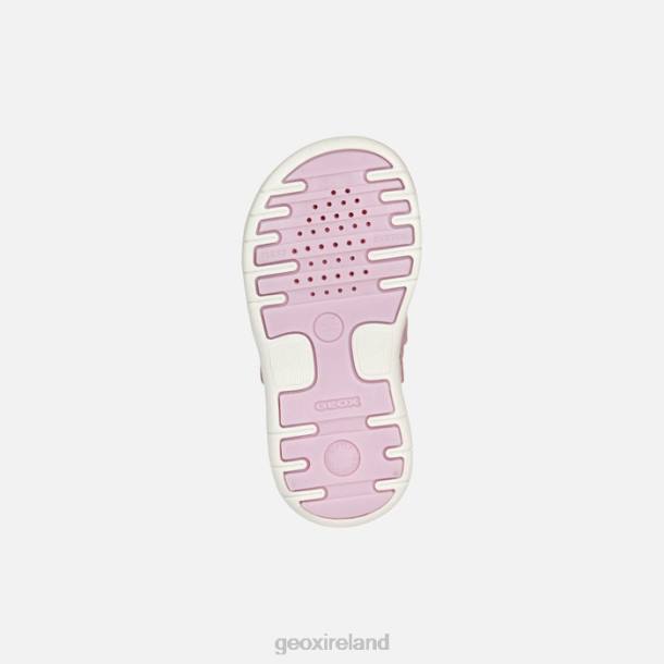 Geox 0ZTB1521 Rose/Silver Sandal Delhi Toddler