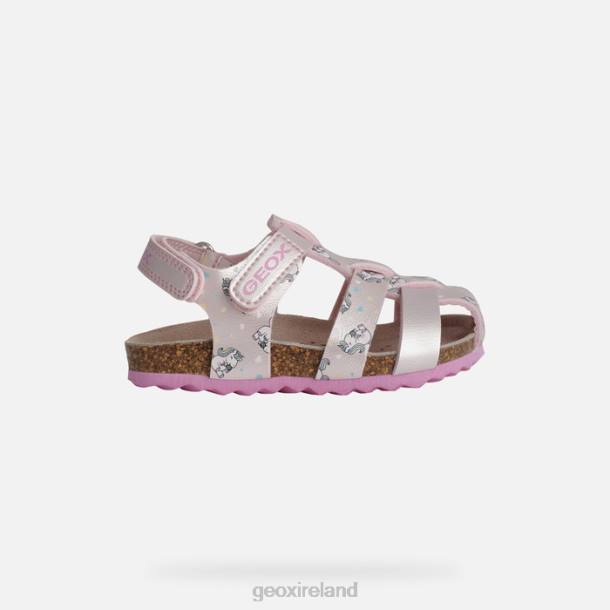 Geox 0ZTB1533 Light Pink/Fuchsia Sandal Chalki Toddler