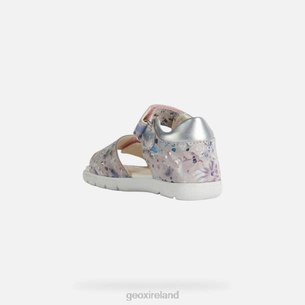 Geox 0ZTB1549 Light Rose/Silver Sandal Alul Toddler