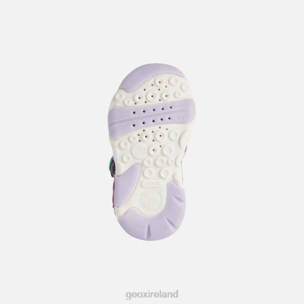 Geox 0ZTB1595 Silver/Lilac Sandal Agasim Toddler