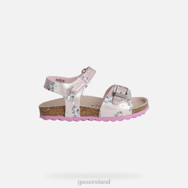 Geox 0ZTB1631 Light Pink/Fuchsia Sandal Chalki Toddler