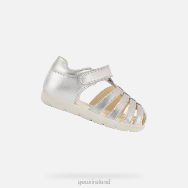 Geox 0ZTB2036 Silver Sandal Alul Toddler