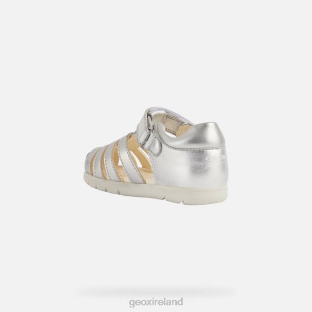 Geox 0ZTB2036 Silver Sandal Alul Toddler