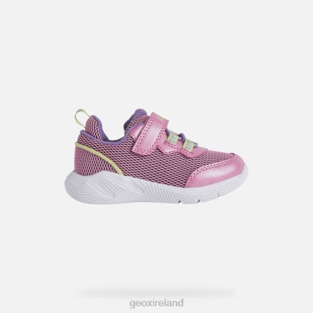 Geox 0ZTB1438 Fuchsia/Acid Green Sprintye Baby