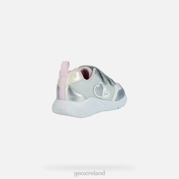 Geox 0ZTB1459 Silver/Pink Sprintye Toddler