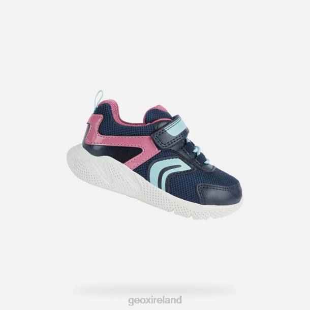Geox 0ZTB1488 Navy/Fuchsia Sprintye Toddler