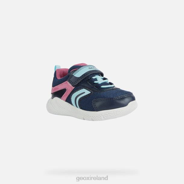 Geox 0ZTB1488 Navy/Fuchsia Sprintye Toddler