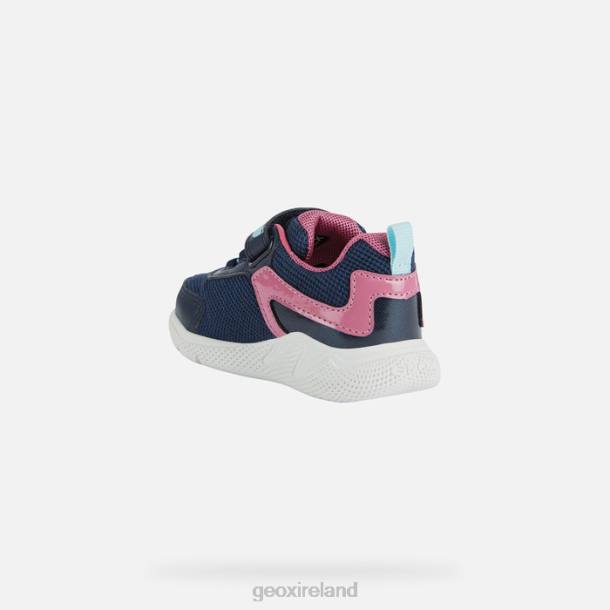 Geox 0ZTB1488 Navy/Fuchsia Sprintye Toddler