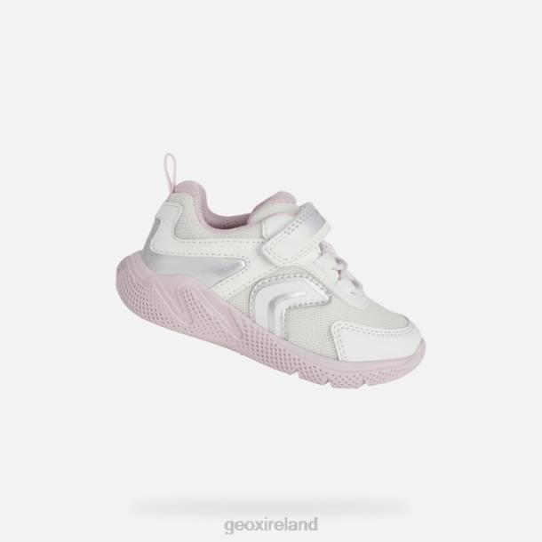 Geox 0ZTB1557 White/Pink Sprintye Baby